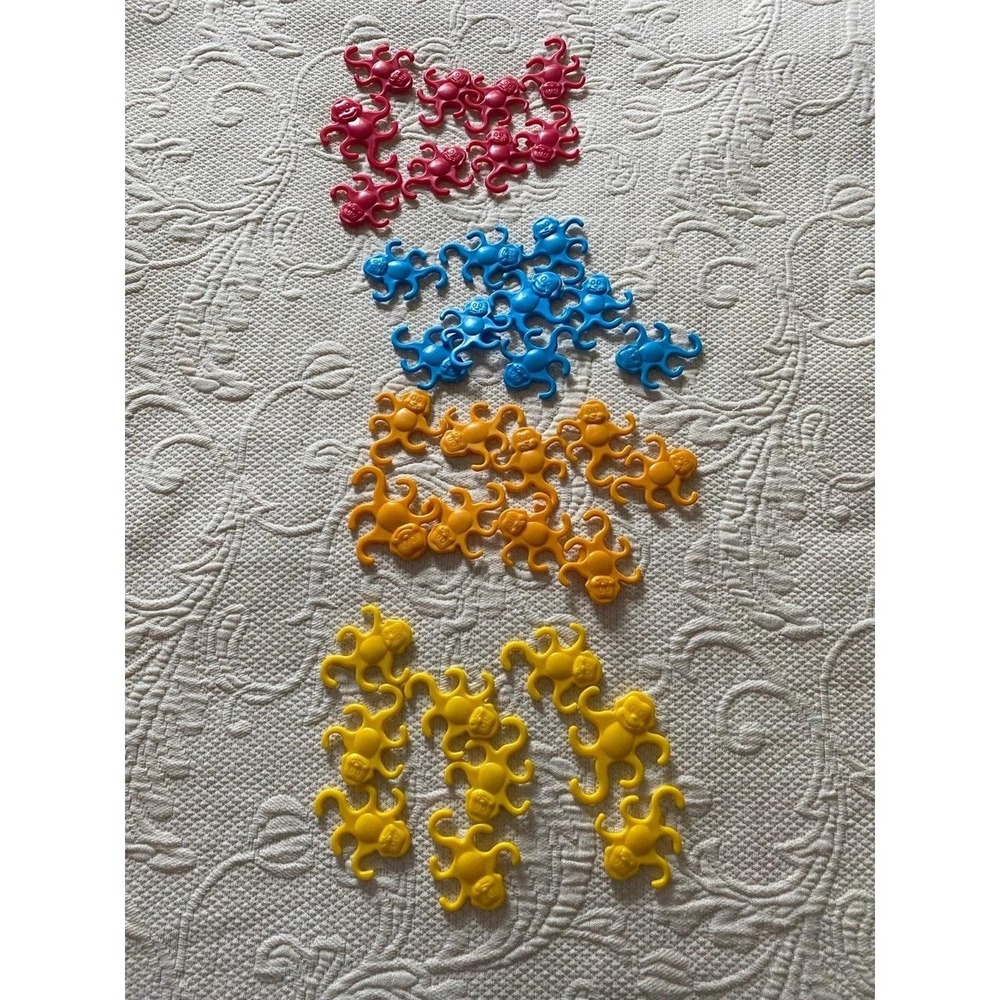 Barrel Of Monkey Counting Toys Red, Blue, Yellow Orange Replacement Lot
